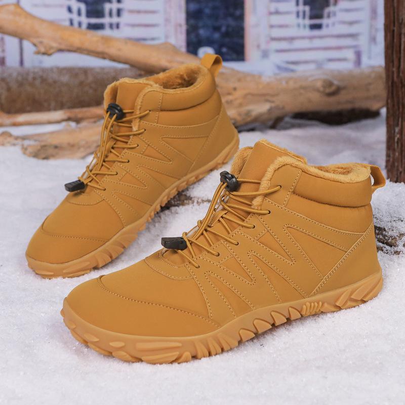 Winter Outdoor Snow Boots, Men and Women Wear Waterproof Non-slip Padded Thickened Warm New Couple Shoes