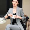 Autumn/Winter 2024 Women's Elegant Suit Jacket & Pants Set for Formal Wear.