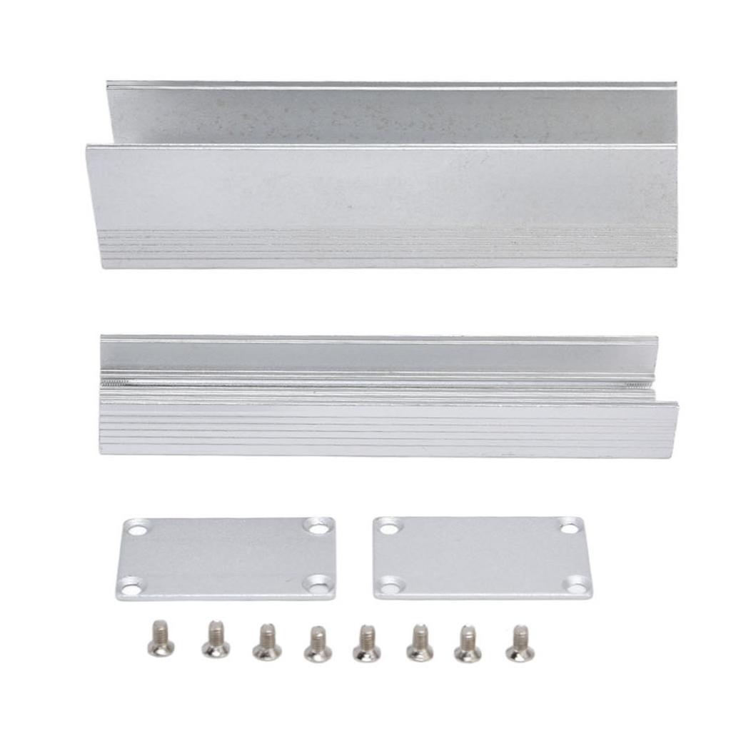 Kapsling av aluminiumslegering Effektforsterker Koblingsboks Elektronisk DIY Beskyttende Kjølekasse