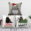 Christmas Cartoon Cat Cushion Cover Best Home Office Coffee Pillow Sofa Printing Decoration Room Shop Car Nordic Simplicity Hit