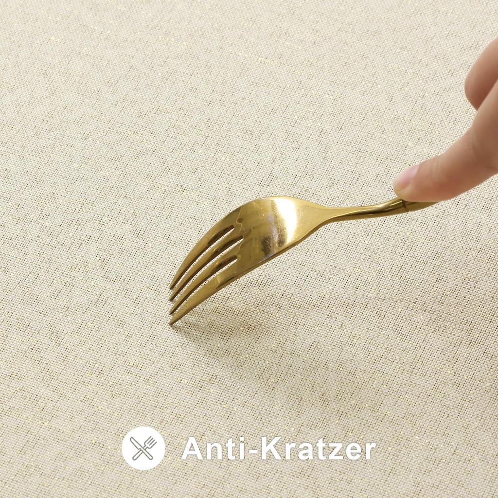 HAPIHAPPY Domestic Rectangle And Round Table Cloth Glitter Linen Tablecloth Washable Solid Color Tablecloth For Hotel Banquet