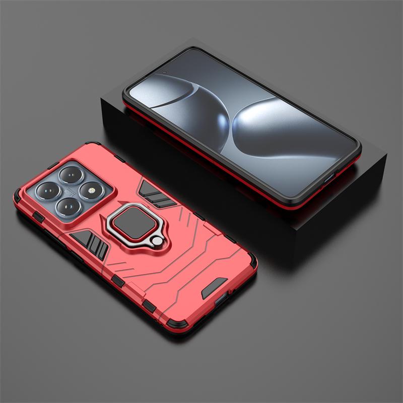 

Для Xiaomi 14T Pro противоударные бронированные чехлы для Xiaomi Mi 14T 14 T Pro 13T 12T 11T Pro магнитный кронштейн жесткий ПК силиконовый защитный чехол для телефона задняя крышка For xiaomi 14T Pro красный