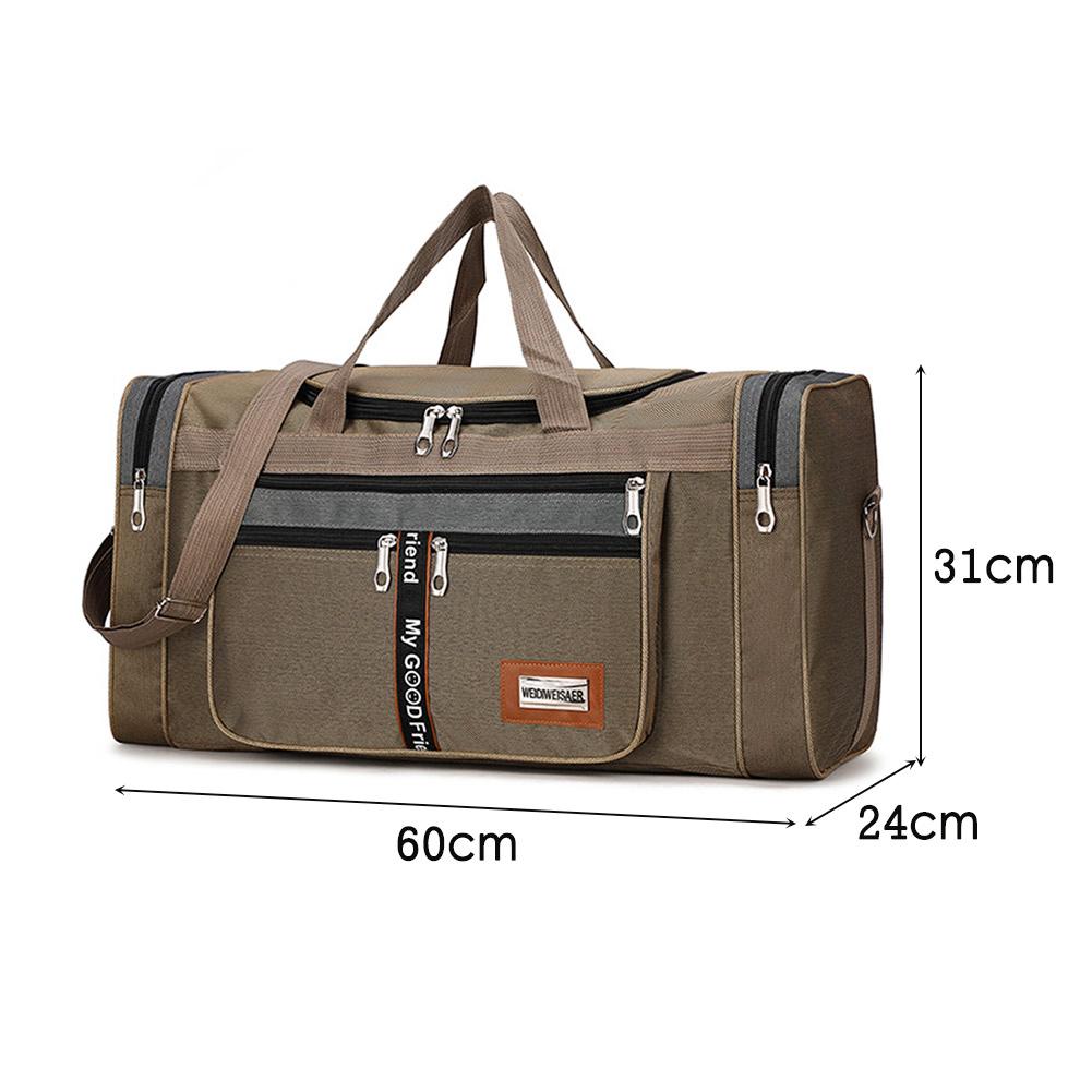 Oxford Menn Treningsvesker Sportsryggsekk Stor kapasitet Sportsryggsekk Bagasjeveske Fitnesstrening Utendørs reise Duffle Sportsbag