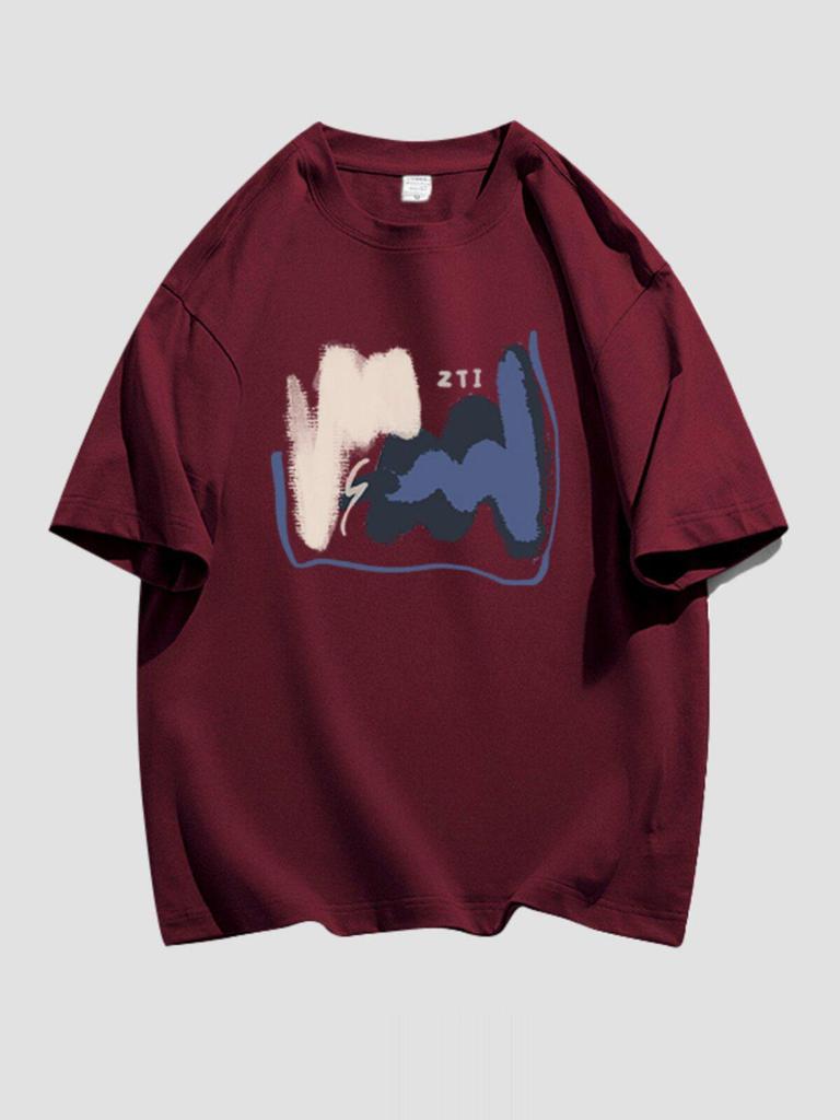 Women's Hong Kong Style Oversized Summer T-Shirt - Plus Size, Loose Fit, Short Sleeve