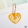 Hollow Heart Pendants Photo Album Decoration Key Chain Album Pendant Keychain Keyring Bag Key Decoration