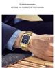 WWOOR 8837 Men's Quartz Square Waterproof Business Watch