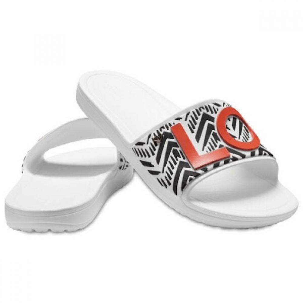 

Crocs Slipper Sandals Tqj 205260 100 DreW X Crocs Sloane Chev Sld W Whi 220