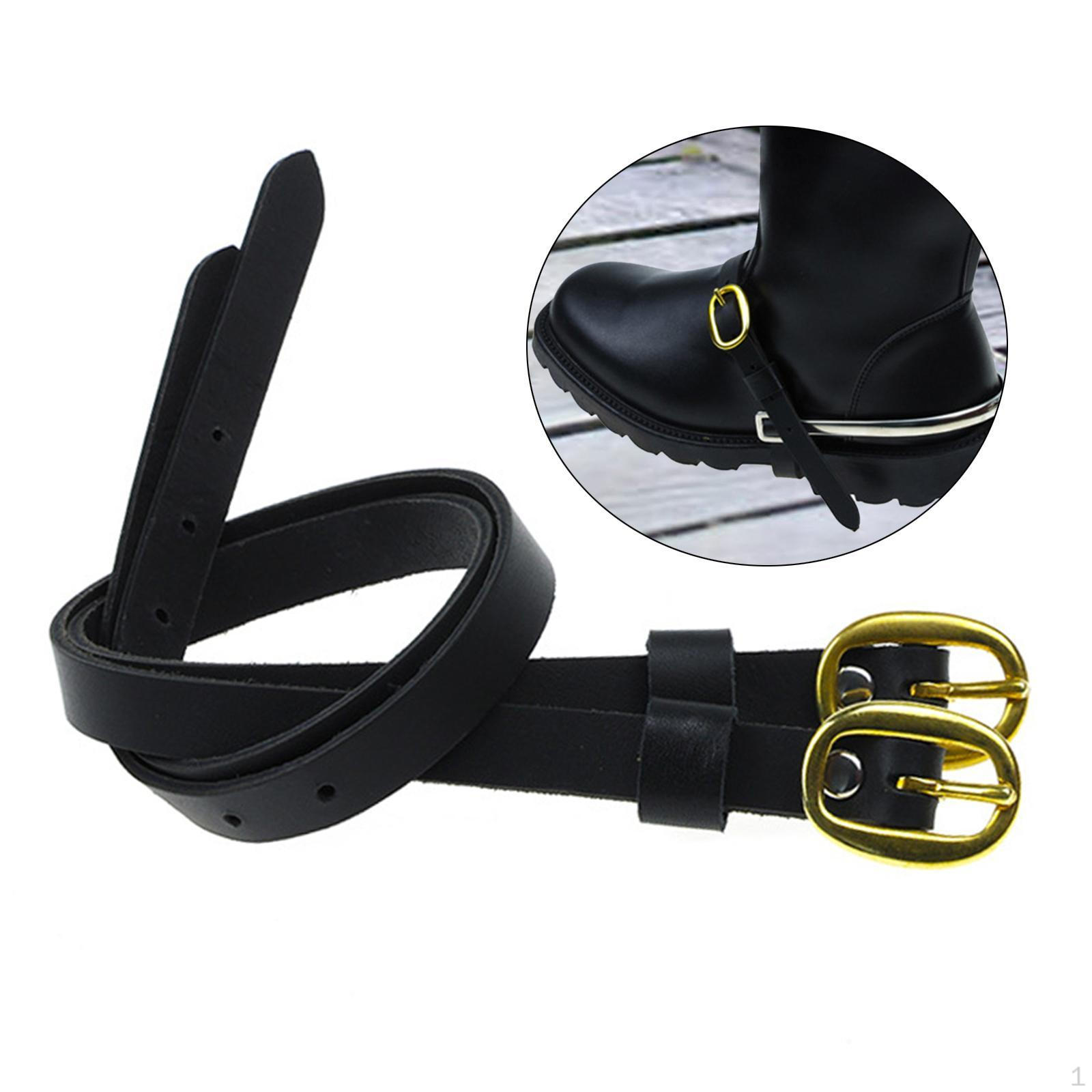 

2 Pieces Spur Straps Western for Horse Riders with Buckle Boots Equipment