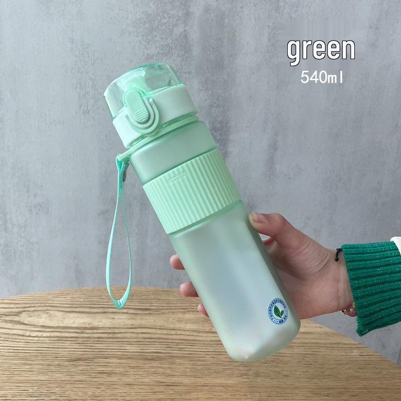 Casino Frosted Sports Water Bottle: Creative Portable Plastic Cup with Lid for Men and Women