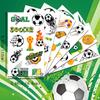 10Pcs Waterproof Football Tattoo Sticker Removable Water Transfer Tattoo Sticker  Sports Event