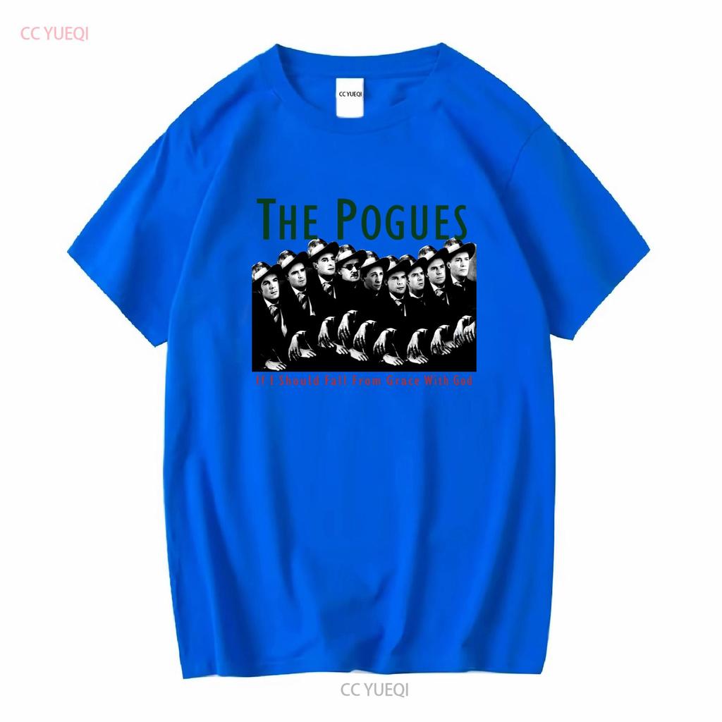 Vintage 80s The Pogues If I Shoul Fall From Grace 1988 T Shirt All Size TT6916 Long Sleeves Vintage Washed Graphic