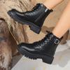 Fleece Martin boots winter new thick-soled thermal short boots women's large-size casual boots women