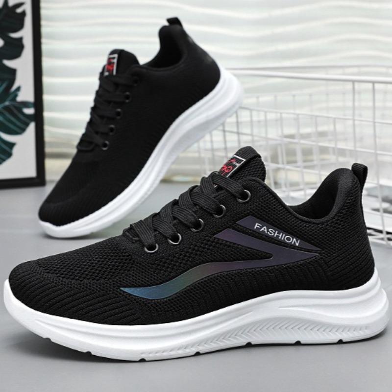 Women Fly Knit Mesh Sneakers, Breathable Versatile Casual Sports Mom Shoes