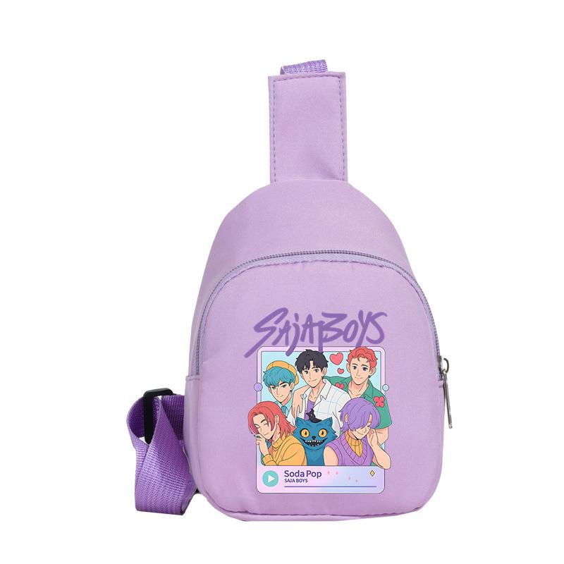 Casual Children'S Breast Bag Animation Cartoon Printing Fashion Boys And Girls Crossbody Bag Change Small Backpack