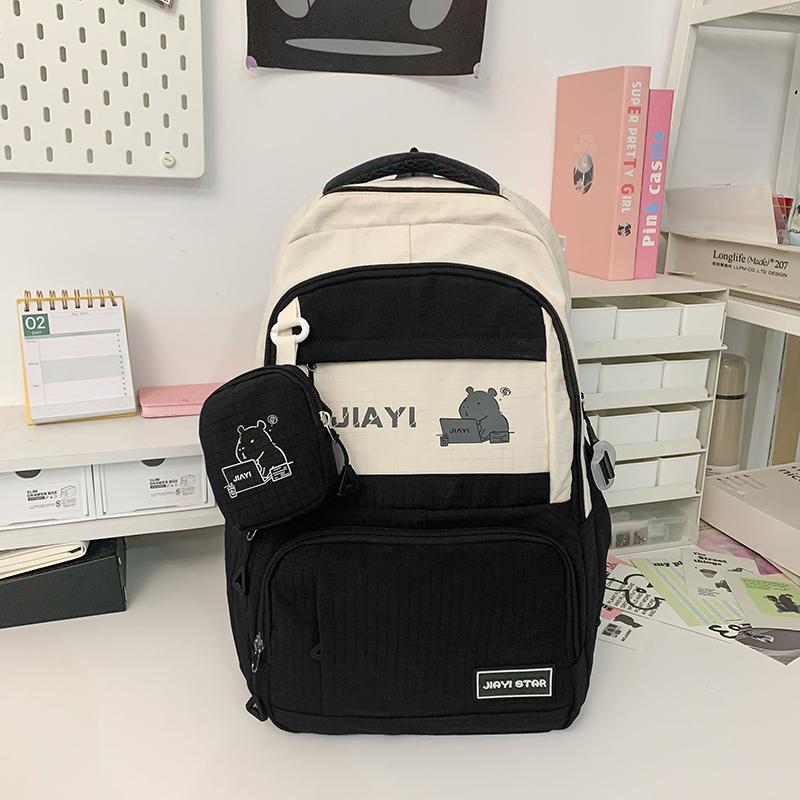 Женский рюкзак с цветными блоками — фото 7