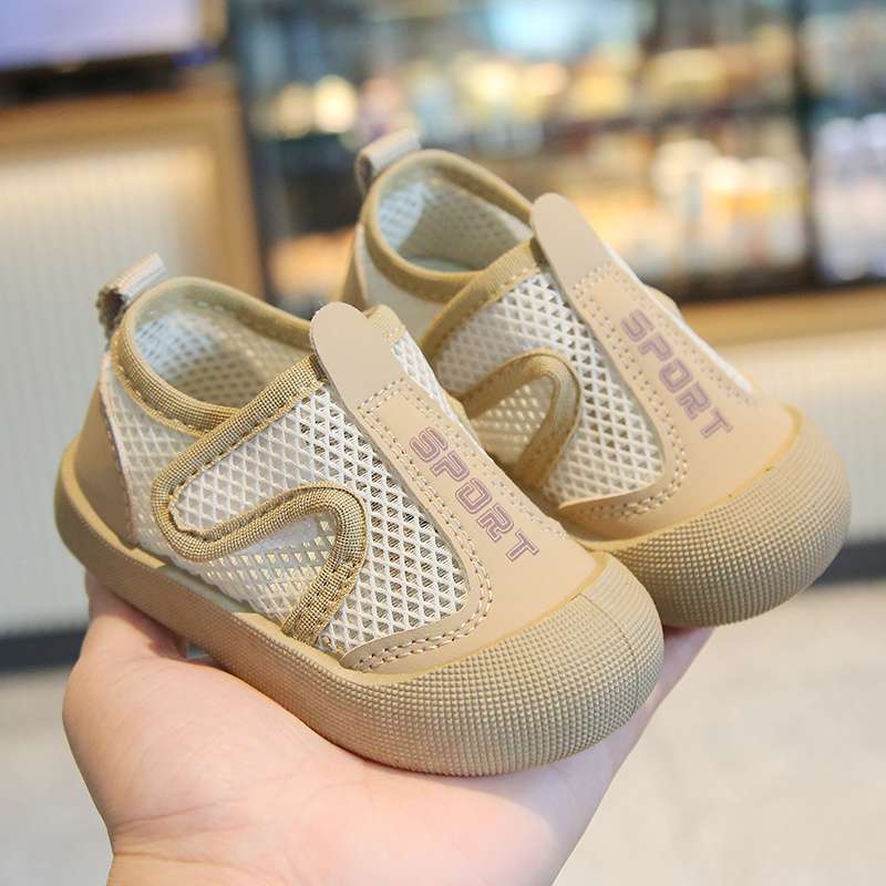 Baby Summer Shoes New Girls Net Shoes Spring and Summer Soft Sole Non-slip Baby Step Shoes Mesh Breathable Sandals Net Shoes
