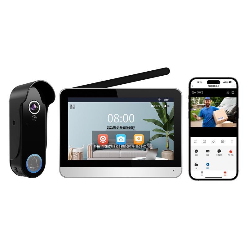 2025 Low-Power HD Wireless Smart Video Doorbell with Phone and Tuya App Connectivity