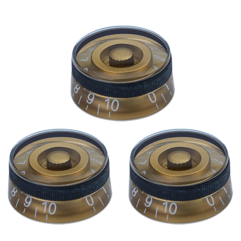 3pcs/4pcs Electric Guitar Knobs Speed Volume Tone Control Knobs Compatible for LP Style Electric Guitar Parts Replacem