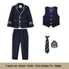 Uniforme da Esibizione per Ragazzi della Scuola Primaria: Set Giacca e Camicia a Maniche Corte