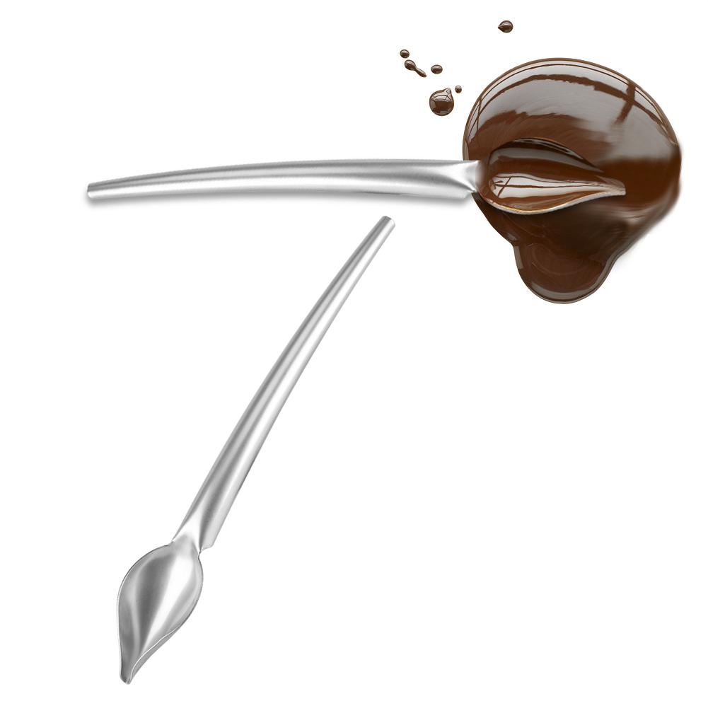 Stainless Steel Sauce Spoon Draw Tool for Dressing Dessert Food Plate Decor Design L