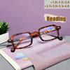 New Retro Anti Blue Light Reading Glasses Square Frame Middle Aged Elderly Vision Glasses 576 Rice Nailed Design