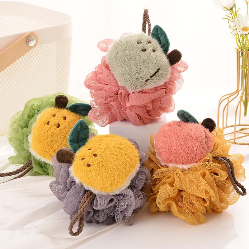 Soft PE Bath Loofah Sponge 5-Pack