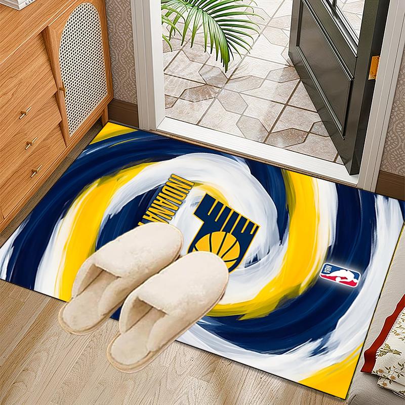 Pacers Basketball Team Rug Office Carpet Non-Slip Mat, Chair Rug Floor Covering for Gaming, Bedroom, Living Room , Home Decor Christmas Gift