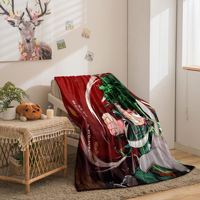 Cartoon Sunman Academy Serie Doppelseitige Flanell 3D Digitaldruck Decke Decke