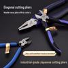 TSDETS Sprue Pliers Set: Includes 6" Side Cutting, 5" Diagonal Cutting, and 7" Wire Cutting Pliers for Plastic and Electrical Work.