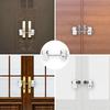 1pc 3-Digit Double Door Combination Lock Zinc Alloy Lock No Drilling For Bidirectional Doors Easy Installation