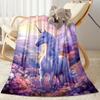 Beautiful Unicorn Blanket Durable Comfort Perfect for Seaside Sofa Picnics for All Occasions Stylish Decor Suitable for Gifting Relatives and Friends