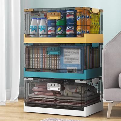 Foldable Book Box for Storing Books, Book Storage Box for Storing Books, Student Dormitory, Household Transparent Storage and Sorting Box