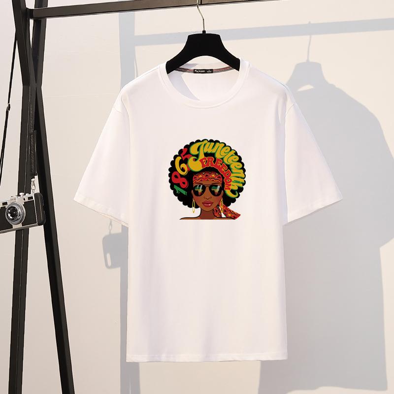 Freedom Woman Iron On Patches Thermal Press Hoodies Diy Clothes Stickers T-Shirt Heat Transfer Parches Ropa Diy Craft Supplies