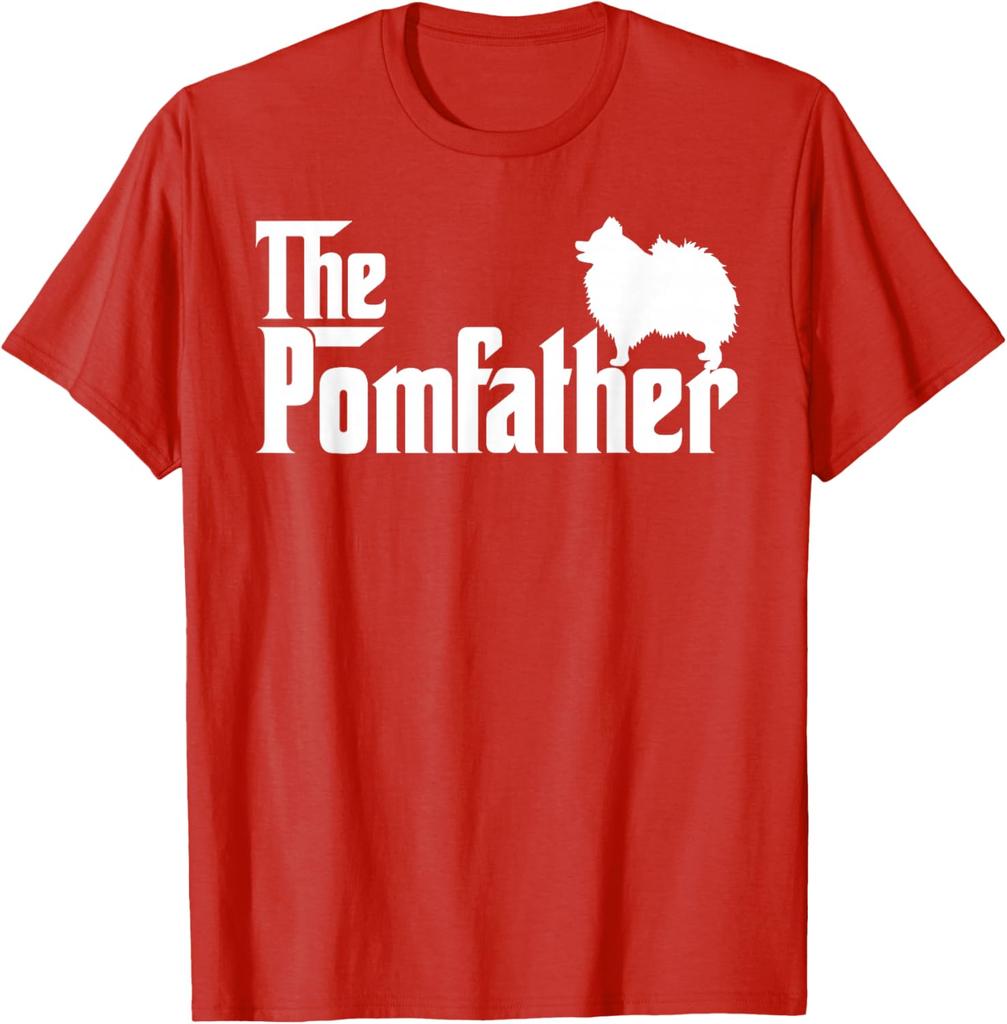 The Pomfather Pomeranian Dog Lover Mens Graphic Tee Short Sleeve Cotton Casual TShirt