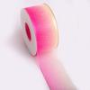 Wholesale Durable Polyester Rainbow Gradient Tulle Ribbon Birthday Floral Gift Decoration DIY Hair Accessory Bow Material