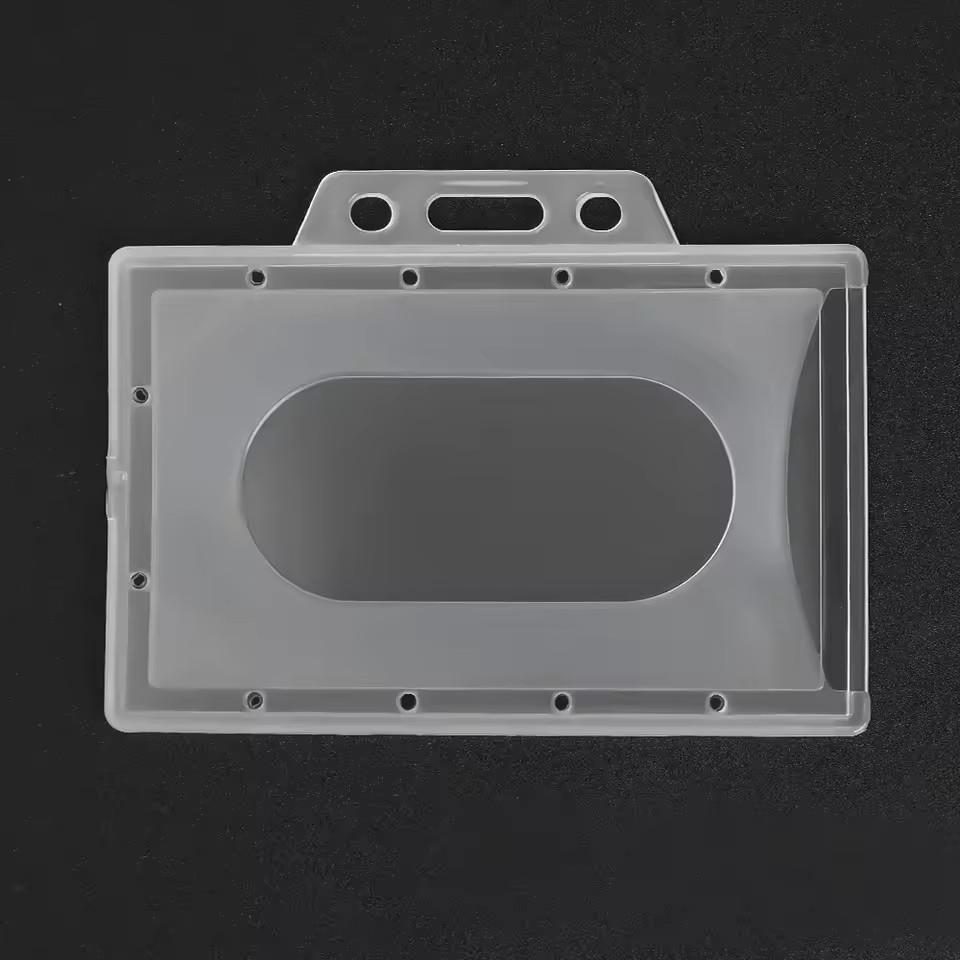20/10/5/1PCS Transparent Frosted ID Tag Name Badge Holder Premium Clear Plastic Card Sleeve for Nurse Staff Card Protector