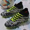 New camouflage high-top football shoes long nails broken nails football non-slip and wear-resistant unisex football shoes