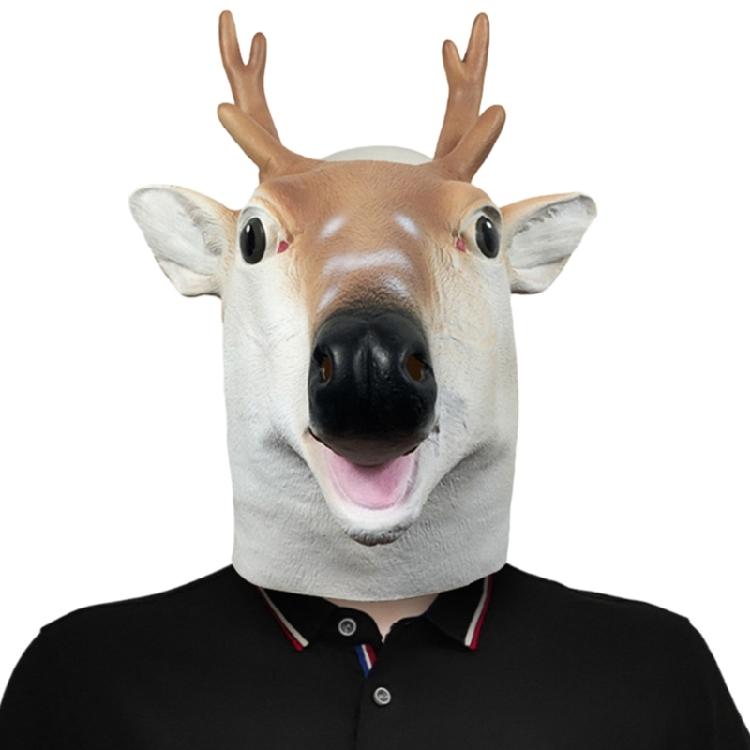 Halloween Costume Spotted Deer Head Mask Animal Cosplay Mask Sika Deer Mask 1