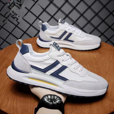 Nya Herrsneakers Modetrend Mångsidiga Vardagsskor Herrskor Utomhus Komfort Tyg Andningsbara Sport Löparskor