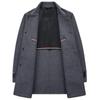 Double-sided Cashmere Coat for Men, Middle-aged Autumn and Winter Woolen Woolen Coat, Mid-length Lapel Daddy Windbreaker