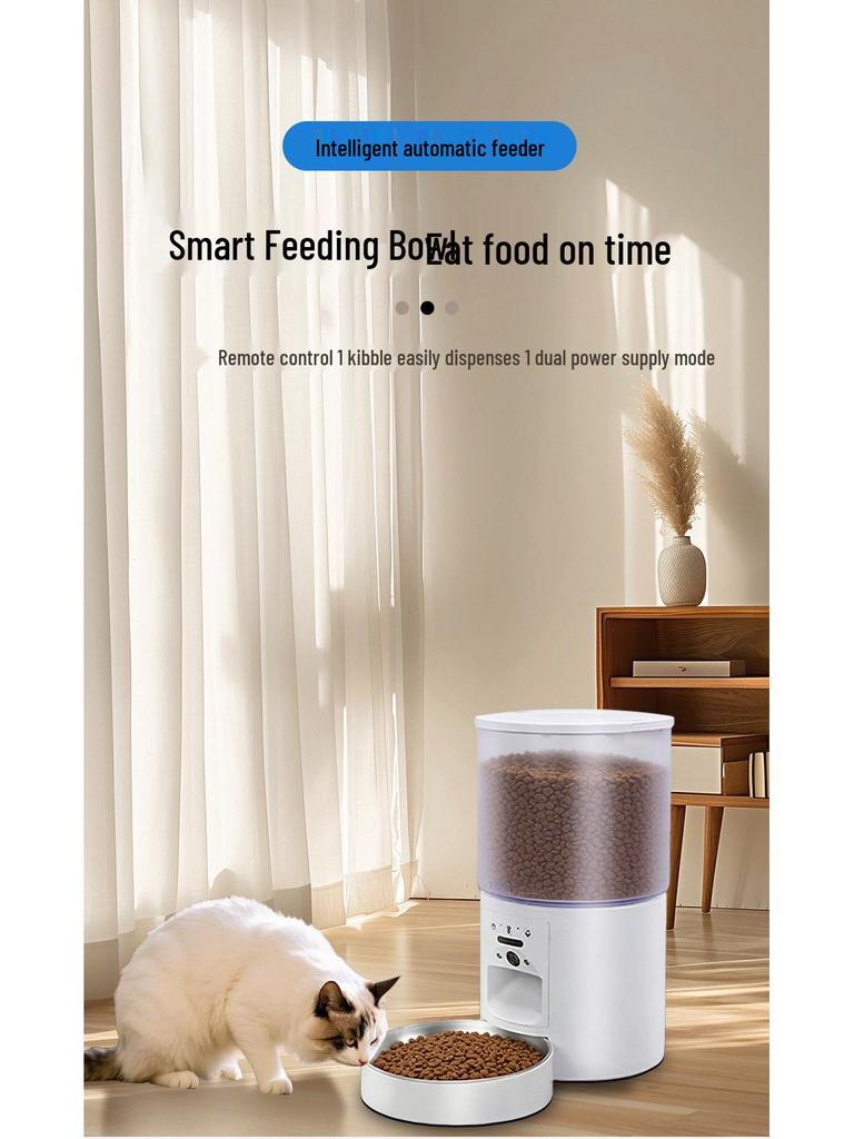 Smart Automatic Cat Feeder with Camera & Timer