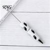 Pumpkin Shaped Ballpoint Pens Halloween Rhinestone Beadable Pen, DIY Sparkly Cat Ghost Plastic Beaded Spooky Stationery Glitter Black Ink Pen