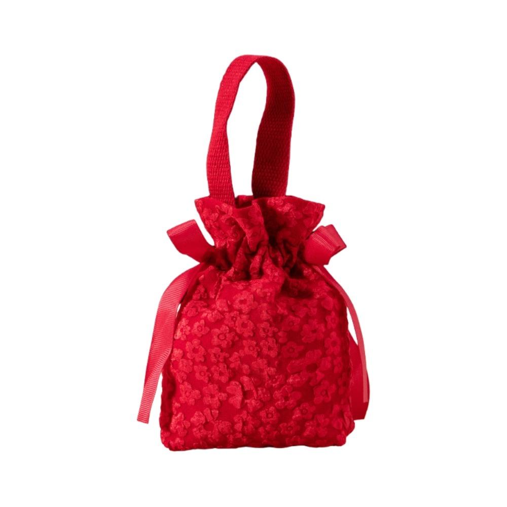Blessing Words Chinese Wedding Candy Bag Cloth New Year Money Bag  Lady Girls Women