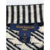 LOUIS VUITTON [Domestic regular product] RW181A FWO FEKL72 All-over pattern wool x cotton short length knit sweater/ tops S blackUsed