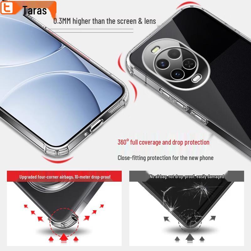 Huawei Nova 15 Transparent Airbag TPU Phone Case