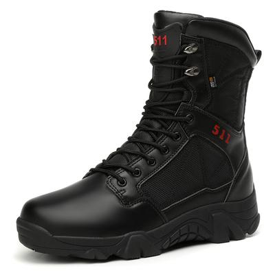Men's Ankle Boots Casual Zipper Outdoor Platform Shoes Trainers Training Shoes Mid-calf Boots