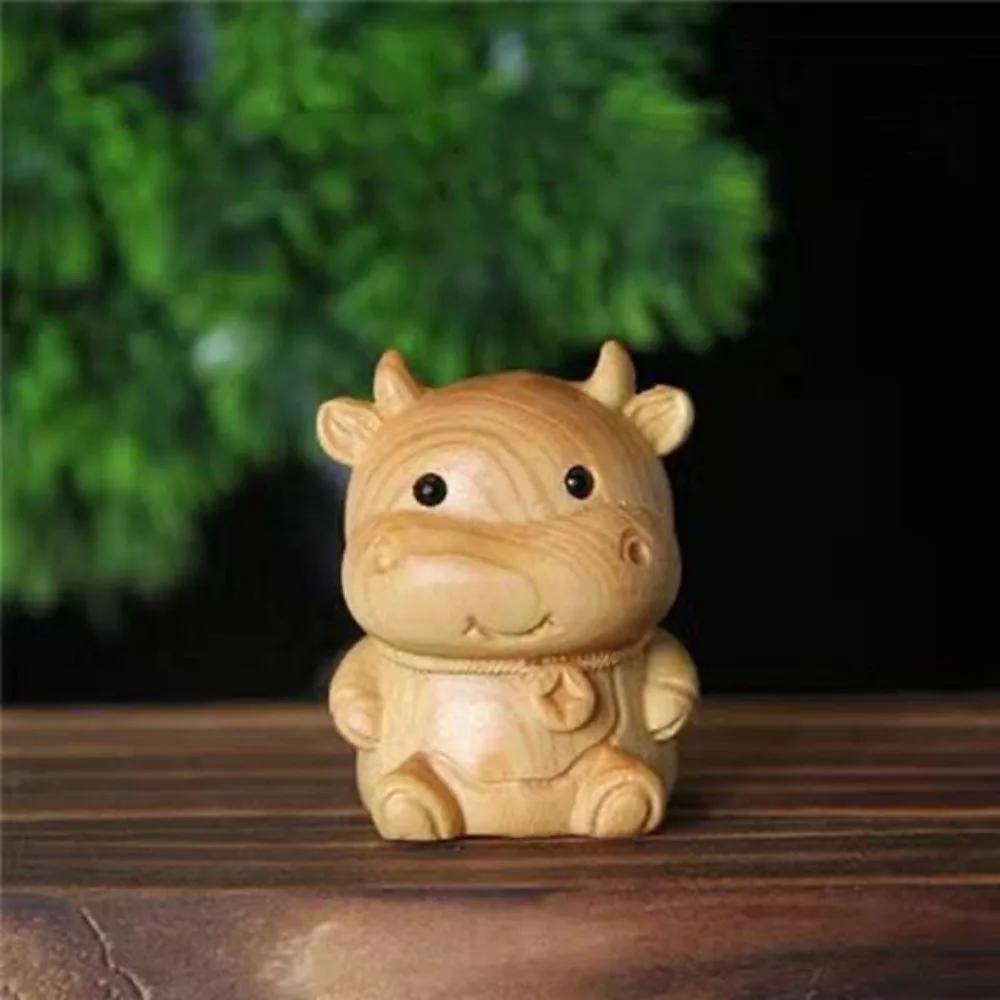Twelve Zodiac Wood Carving Twelve Zodiac Wooden Zodiac Mini Wood Carving Wood Carving Miniature Ornaments Small Animal Cute