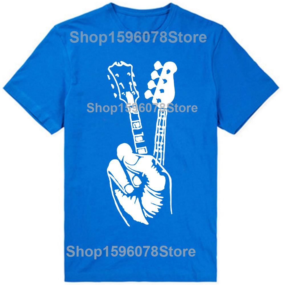 Funny Electric Bass Guitar T Shirts Graphic Cotton Streetwear Short Sleeve Music Hip Hop Rock Tshirt Musician Guitarist