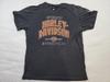 *PŘEČTĚTE SI* Pánské tričko Harley Davidson Velikost XL Černé Retro Lebka Heritage - Lisle, IL Unisex tričko