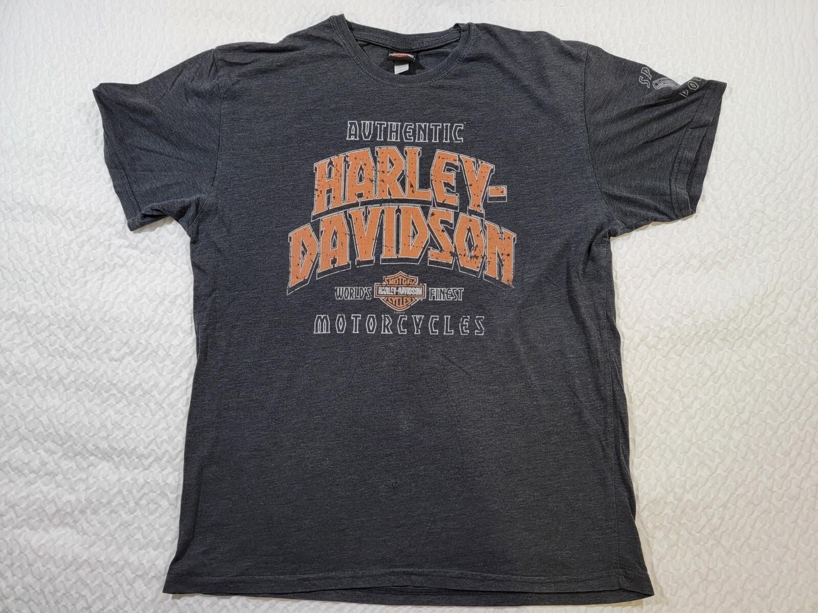 *READ* Harley Davidson T Shirt Mens Sz XL Black Retro Skull Heritage - Lisle, IL Unisex T-Shirt XXL